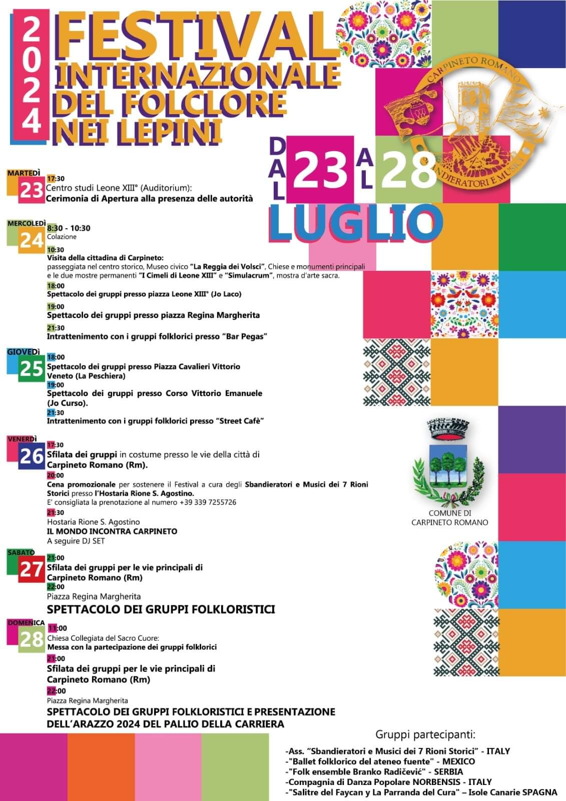 Locandina Festival del Folklore nei Lepini — edizione 2024 (1/1)